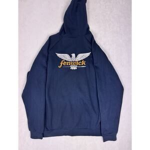 Fenwick Fishing Full Zip Hoodie Mens XL Eagle Logo Sweatshirt